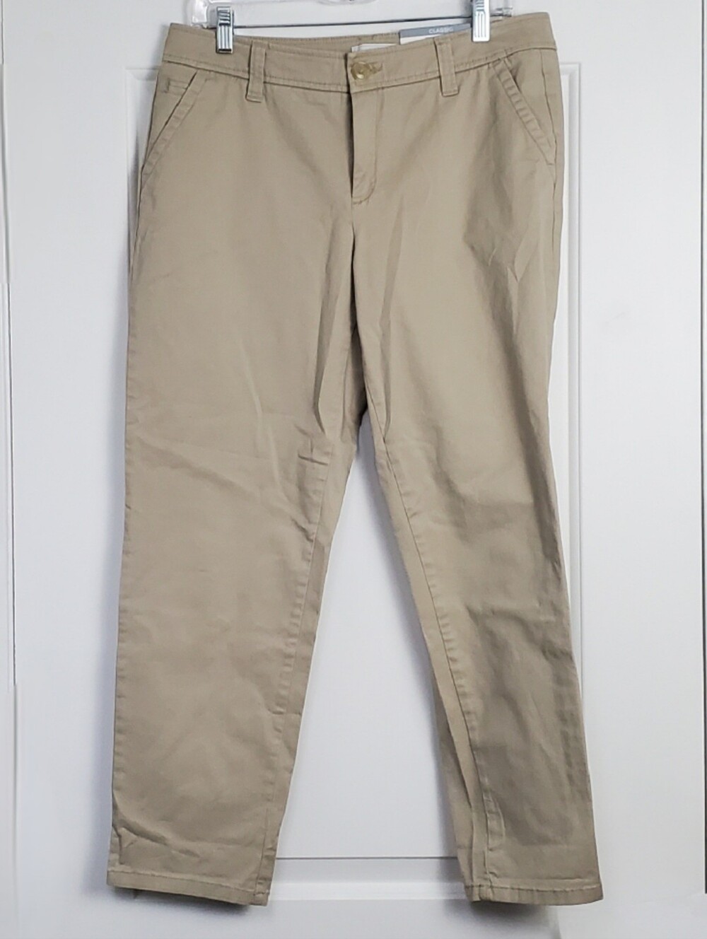 Liz Claiborne Womens Classic Straight Leg Twill Capri Pants - Size 10 - NWT